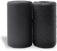 4 inch Dark Grey Hook and Loop Tape 1 Yards Length Non-Adhesive Hook and Loop Rolls Nylon Sewing Fasteners Tape Hook and Loop Sheets Interlocking Tape Sew On for Clothes Shoes Bags Crafts Outdoor