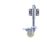 4 Inch Door Casters with Brake Heavy Du Nylon Wheels Damping & ng Gate Wheel for Smooth li 1 Piece Ideal for Fur & Equint