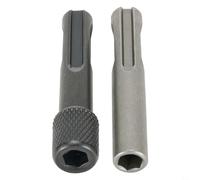 4 Inch Drill Bit Adapter with SDS Hex Shank for Practical Tool Adaptation (With knurling)