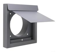 4 Inch Dryer Vent Cover Black Stainless Steel Magnetic Flap Energy Saving | Soft silicone pad reduces noise for quiet operation Sloped drip edge protects against water Fits 6.5x6.5 inches standard wall