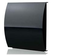 100mm - External Wall Wind Sound Baffle Vent Cover Draft Excluding Air Ventilation for Extractor Fans & Heat Recovery - Black