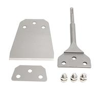 4 Inch Floor Scraper Bit, Heavy Duty Flooring Removal Tool, Spring Steel Scraper Chisel Bit with Round Handle for Glue, Tile, Mortar, Laminate Floor Removal, Compatible with Bosch,