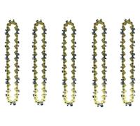 4-Inch Golden Chain Saw Blade Mini Portable Electric Wireless 28 Knots 14 Knives Chainsaws Battery for Wood Garden Tools(5pcs 4-inch Chain)