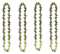 4-Inch Golden Chain Saw Blade Mini Portable Electric Wireless 28 Knots 14 Knives Chainsaws Battery for Wood Garden Tools(4pcs 4-inch Chain)