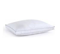 4 Inch Gusset Thick Box Pillow 1 Pack - Anti Snore Neck Pillow with Hollow Fibre Filling & Removable Cotton Cover