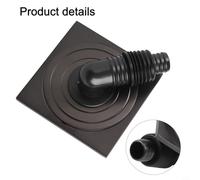 4 Inch High-Flow Stainless Steel Floor Drain for Washing Machines and Showers, Double-Layer Filtration System, Rustproof & Odour-Proof Des