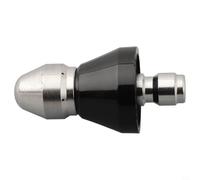 4 Inch High Pressure Drain Jetter Nozzle 5000PSI Sewer Pipe Cleaning Tool Stainless Steel Water Jet Attachment for Blocked Drains
