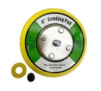 4 Inch Hook and Loop Backing Pad for Pneumatic DA Orbital Sander, M8 Threaded Sanding Disc Plate Compatible with Air Polishers, 10000 RPM