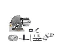 4-inch indexing Head with Three-jaw Chuck, Precision semi-Universal indexing Head Suitable for milling Machine Rotary Table (No Tailstock)