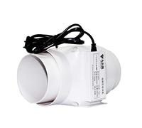 4 Inch Inline Duct Fan 110Mm Ventilation Blower 13w 16w 18w 23w 30w Air Diffuser Circulation Extractor Fans for Pet Box Vents Grow Tents Basements Home Bathroom (Color : 110mm, Size : 24w)
