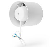 4 Inch Inline Fan with Backdraft Damper 100 m³/h 2550 RPM 32 dB IPX4