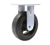 4-inch Iron Core Rubber Wheel Universal Wheel Heavy Duty Wheel Flat Plate Wheel Wheel Industrial Foot(Directional Wheel)
