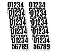 4 Inch Large Number Stickers - TRACOMPAN 100 Pack Weatherproof Vinyl Stick-On Door Numbers for Mailbox, Door, Trucks & Bins | Outdoor Black Number Labels | 0-9 Self Adhesive Sticky Numbers(10 Sheets)