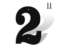 4 Inch Matte Black Rustproof House Numbers Letters,Heavy-Duty Metal Address Numbers for House,Weatherproof 0-9 Numbers & A-Z Outdoor Metal Letters Full Set for Door,Gate,Mailbox(2)