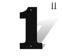 4 Inch Matte Black Rustproof House Numbers Letters,Heavy-Duty Metal Address Numbers for House,Weatherproof 0-9 Numbers & A-Z Outdoor Metal Letters Full Set for Door,Gate,Mailbox(1)