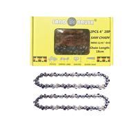 4 Inch Mini Chainsaw Chain, 2 Pack, 1/4" LP Pitch, 0.043" (1.1mm) Gauge, 28 Drive Links, Replacement Saw Chain for Cordless Electric Handheld Mini Chainsaw, Tree Pruning & Garden Wood Cutting