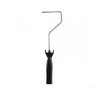 4 Inch Paint Roller Brush Set with Steel Wire 12 Pack for Detail Painting (Black;1)