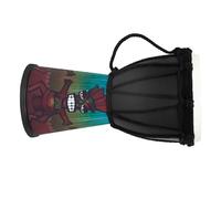 4 Inch Painted Colourful West African Djembe Drum Head Hand Drum Musical Instrument African Drum Instruments (Color : C)