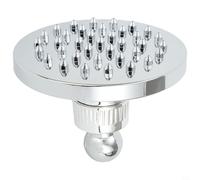 4 Inch Plastic Shower Head Made of ABS with Internal Thread Mounting System for Standard Shower Arm Integration and Dependable Performance