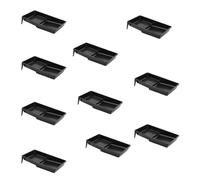 4 Inch Professional Plastic Roller Trays Decorators Painting Paint Tray Pack of 10