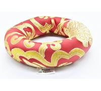 4 inch Red Colors Silk Ring Cushion Best for Bowl size 3"-6" made in Nepal (Red)