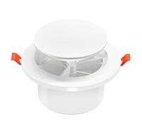 4 Inch Round Air Vent, Spring-Loaded Exhaust Vent Cover Adjustable Ventilation Grill Built-in Mesh Air Diffuser for Home Kitchen Office