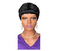 4 inch Short Pixie Cut Wigs for Black Women Glueless Layered Human Hair Wig for Women 150 Density Adds Volume