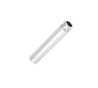 4 Inch Shower Extension Tube Stainless Steel Round Shower Pipe Chrome Plating Handheld Shower Straight Bathroom Shower Head Extender for Bathroom Accessory (4 Inch)