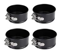 4 inch Springform Pan Set, Chetexus Mini Springform Pan Small Spring Form Nonstick Cheesecake Pan with Removable Bottom for Mini Cheesecakes, Pizzas and Quiches