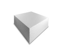 4" Inch Square Cake Dummy Polystyrene Modelling Dummies 5" inch Deep