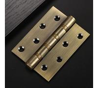 4 Inch Stainless Steel Bearings Hinges 3mm Thick Heavy Doors Load Bearing L Hardware Accessories 4Pcs(Bronze)