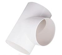 4 inch T/Y Joint Rigid Tube Connector 100mm Round Ducting Pipe Tee Piece Splitter for Extractor Fan Ventilation Duct Pipe Tube-T Shape 100mm