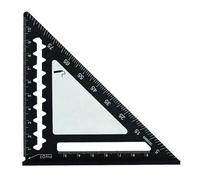 4 Inch Triangular Square Ruler Metal Aluminium Quick Measuring Marking Tool Right Angled 45/90 Degree Woodworking Tool Portable Metal Triangle Ruler