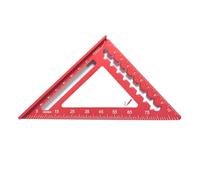 4 Inch Triangular Square Ruler Metal Aluminium Quick Measuring Marking Tool Right Angled 45/90 Degree Woodworking Tool Portable Metal Triangle Ruler