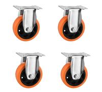4 inch Universal Caster Wheel Heavy Duty Ventilated Wheel for Industrial Packaging Equipment Fixed Design Durable & Reliable Ideal for Various Applications