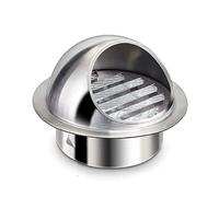 4 Inch Wall Vent Cover Allvent Stainless Steel Round Exhaust Grille Ventilation Outlet Wall Air Vent Dryer Hood External Extractor