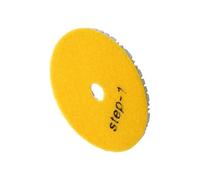 4-inch Wet/Dry 3-Step Granite Polishing Pads for Stone Marble Concrete Quartz - Cup Grinding Wheel Having High-Temp Resistance (500°C) 2500-4500 RPM Compatible(STEP1)