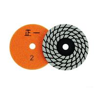 4 Inch Wet Dry Polishing Pads, 3 Step Emery Resin Grinding Discs for Granite Marble Concrete Stone, High Density Abrasive Polisher Tool Set, 100mm Diameter(Grit)