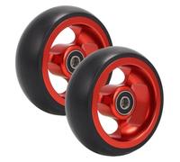 4 Inch Wheelchair Replacement Front Wheels,100Mm/4In,2 Pcs,Red