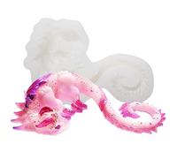 4-inch Wing Dragon Resin Mould for Epoxy, Plaster, Ceramic, Polymer Clay, Concrete, Cement Casting, Fondant Cake Decor