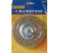 4" INCH WIRE WHEEL BRUSH 1/4" INCH (6MM) SHANK