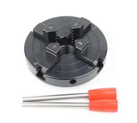 4" Inch Wood Lathe Chuck 100mm Self Centering 4 Jaw Chuck 1" X 8 TPI / M33 Wood Turning Tools for Woodworking DIY Accessories(M18x2.5mm)