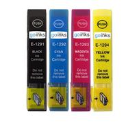 Go Inks 1 Set of 4 Ink Cartridges to replace Epson T1295 Compatible/non-OEM for Epson Stylus Office Printers (4 Inks)