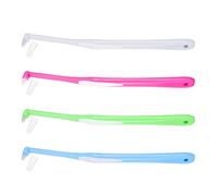 4 Interdental Spacing Brushes with Soft Bristles for Brace Wearers and Detailed Teeth Cleaning Single Tufts Toothbrush