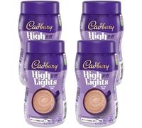 4 Jars Highlights Milk Hot Chocolate Drink Jar 180g - | Instant low calorie milk chocolate flavour hot chocolate drink with sugars and sweeteners,100% sustainably sourced cocoa