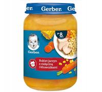 4 jars of Bouquet of vegetable for young children after 8mth 190g Gerber Nestle