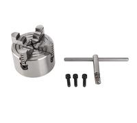 4 Jaw Chuck Ø80mm 3 Inch K72-80 Drill Chuck Adjustable 4 Jaw Chuck with Reversible Jaws for Metalworking with Adjustable Jaws