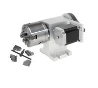 4 Jaw Chuck 80mm Rotary A Center Height 100MM with MT2 for Router(4 Jaw)