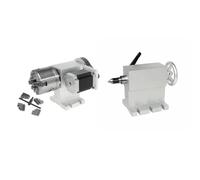 4 Jaw Chuck 80mm Rotary A Center Height 100MM with MT2 for Router(4Jaw add Tailstock A)