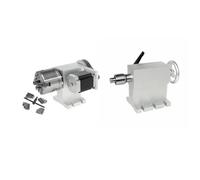 4 Jaw Chuck 80mm Rotary A Center Height 100MM with MT2 for Router(4Jaw add Tailstock C)